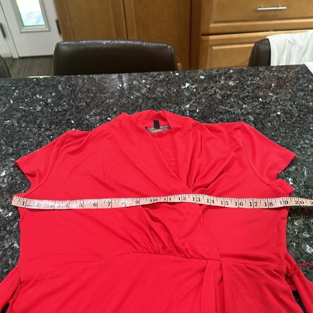 Adrianna Papell Red Midi Dress - Picture 7 of 12
